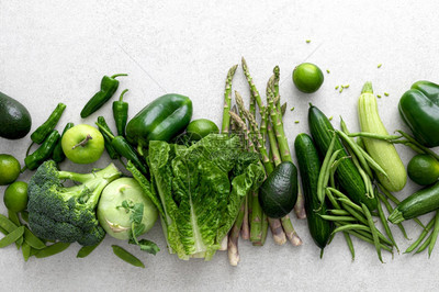 绿色蔬菜新鲜产品健康素食概念背景平躺上观高清图片下载-正版图片306778447